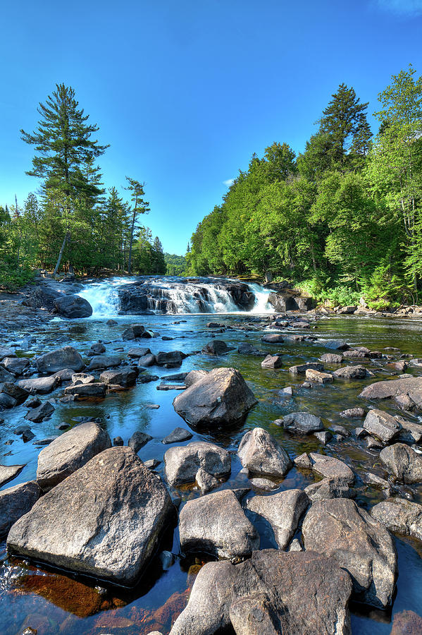 Low Water at Buttermilk Falls Photograph by David Patterson