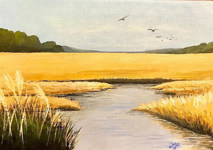 Landscape Painting - Lowcountry  by Laura Parrish