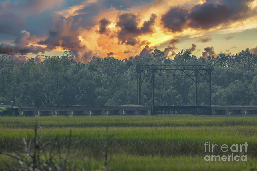 Lowcountry Marsh Train Trestle Photograph by Dale Powell