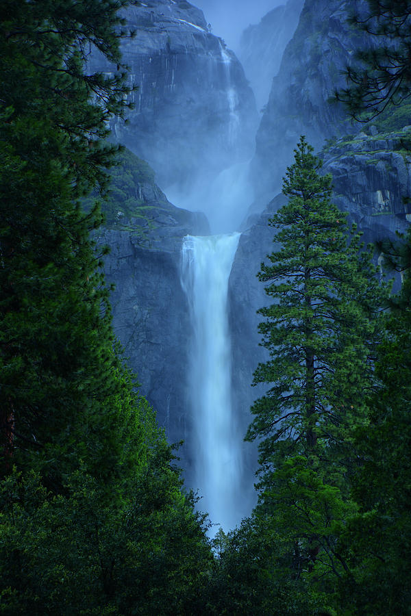 Lower and Middle Yosemite Falls Photograph by Raymond Salani III