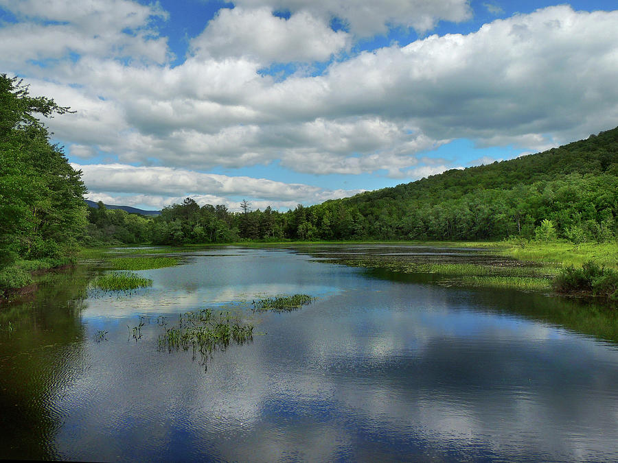 Lower Baker Pond in New Hampshire Photograph by Nancy Griswold
