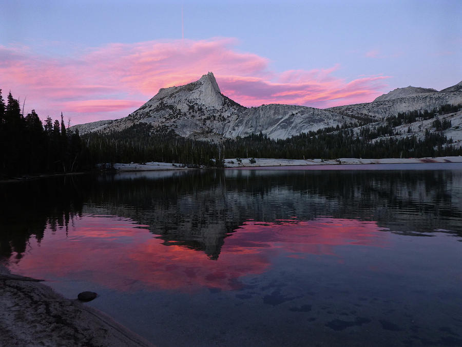 Yosemite National Park Photograph - Lower Cathedral Lake Sunset by Amelia Racca