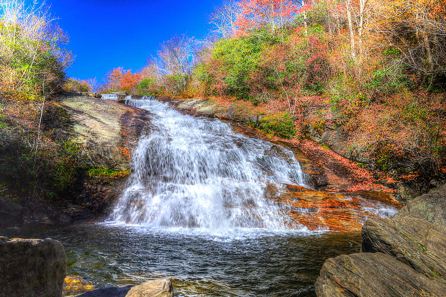 Lower Falls at Graveyard Fields Photograph by Don Mercer