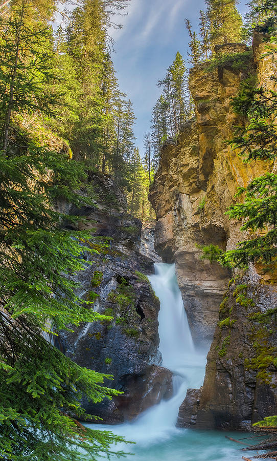 Lower Falls at Johnston Canyon Photograph by Owen Weber - Pixels