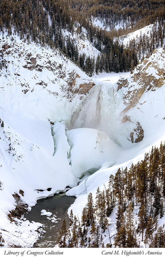 Lower Falls in the Grand Canyon of the Yellowstone River Photograph by Carol M Highsmith