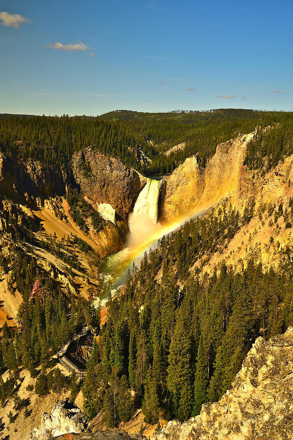 Lower Falls of the Yellowstone Photograph by Don Mercer