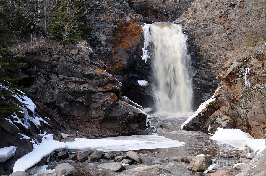 Lower Falls on Fall River Photograph by Sandra Updyke