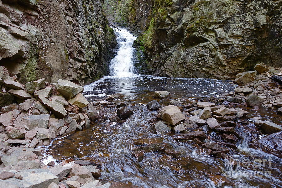 Lower Falls on Kuglers Creek Photograph by Sandra Updyke