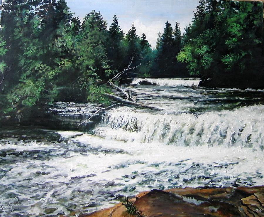 Lower Falls Painting by William Brody
