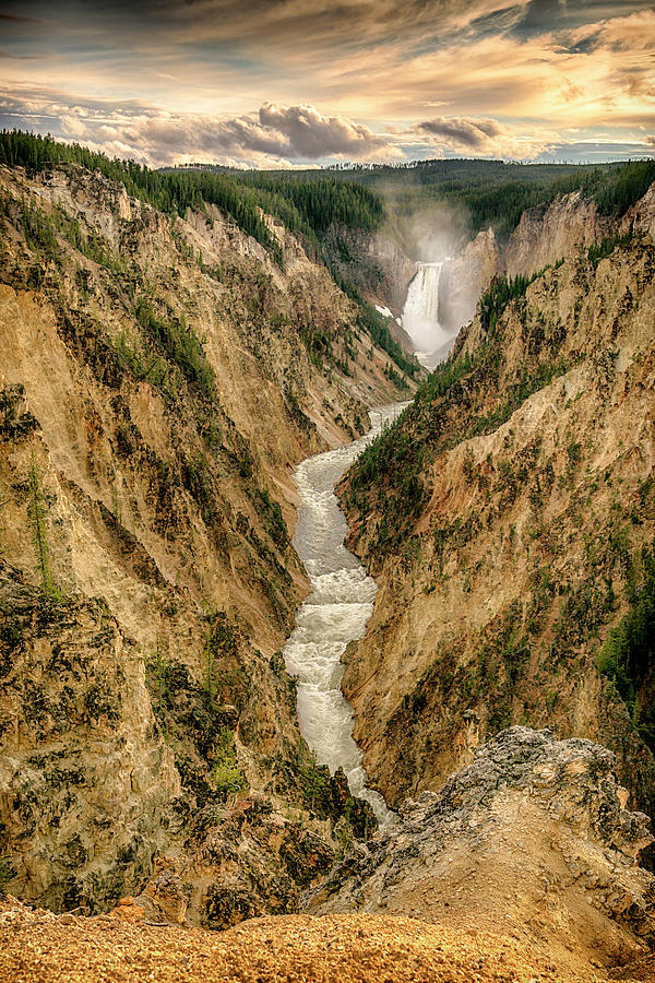 Lower Falls Yellowstone Canyon GRK7936_05282018 Photograph by Greg Kluempers