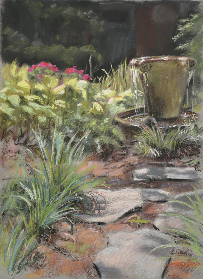 Lower Garden Painting by Christopher Reid