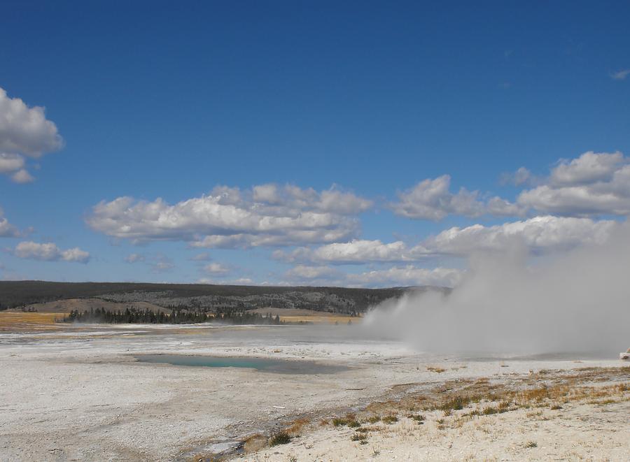 Yellowstone National Park Photograph - Lower Geyser Basin Fountain Paint Pots Landscape by Jan  Tribe