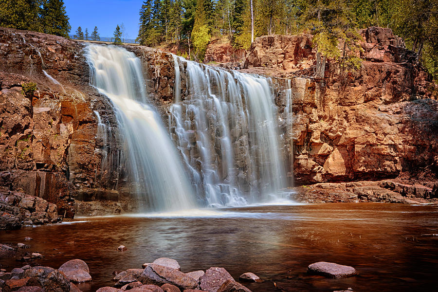 Lower Gooseberry Falls Photograph by Susan Rissi Tregoning