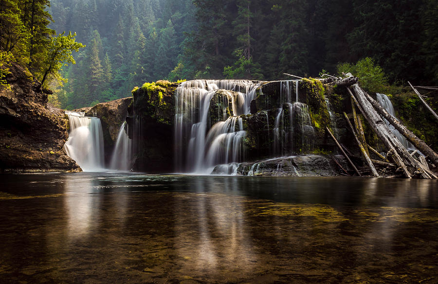 Washington Photograph - Lower Lewis Falls by Blanca Braun Washington Photograph - Lower Lewis Falls by Blanca Braun