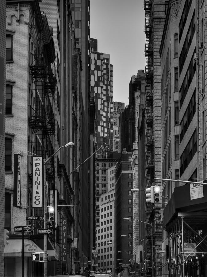 Lower Manhattan 003 BW  Photograph by Lance Vaughn