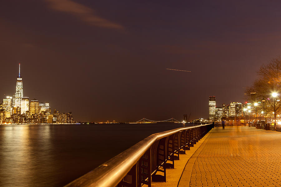 Lower Manhattan and Hoboken Waterfront Photograph by Erin Cadigan