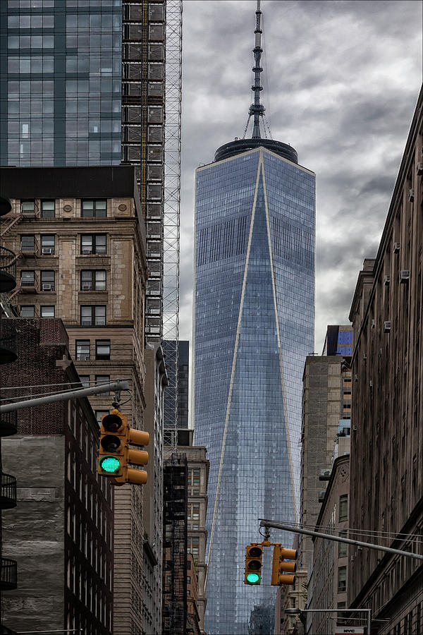 Lower Manhattan and World Trade Center Photograph by Robert Ullmann