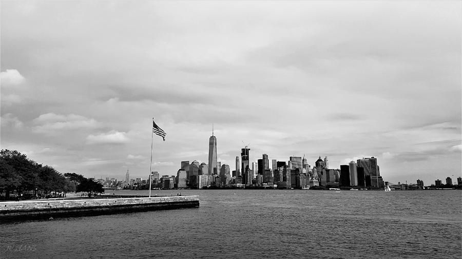 Lower Manhattan B W Photograph by Rob Hans