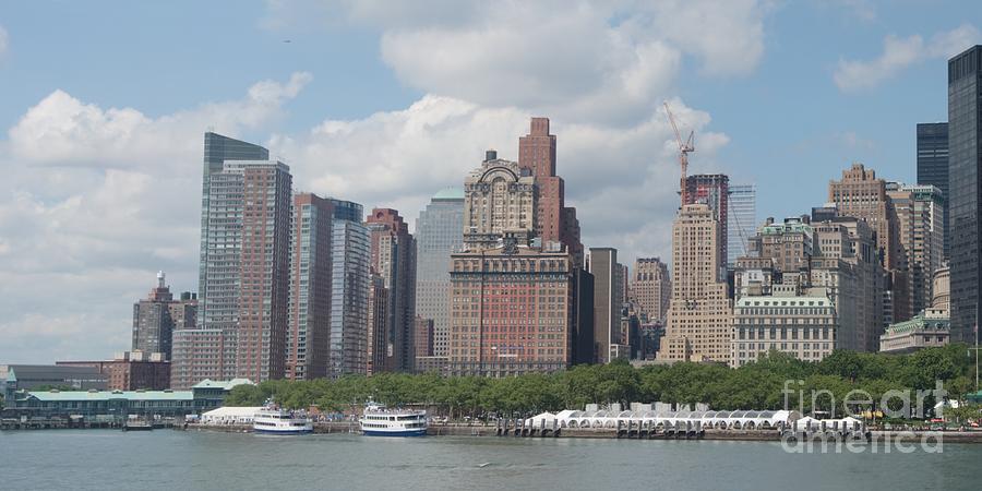 Lower Manhattan Panorama Photograph by Thomas Marchessault