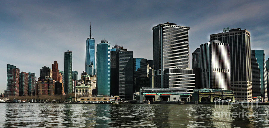 Lower Manhattan, the Bowery and the Ferry Terminal Photograph by Thomas Marchessault