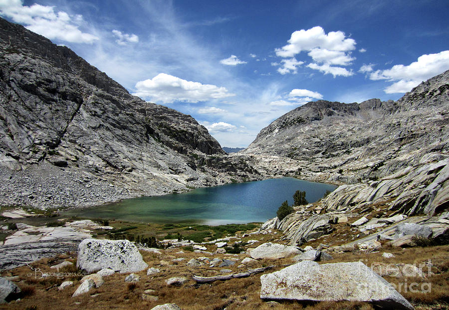 Lower Palisade Lake from Above - John Muir Trail Photograph by Bruce Lemons