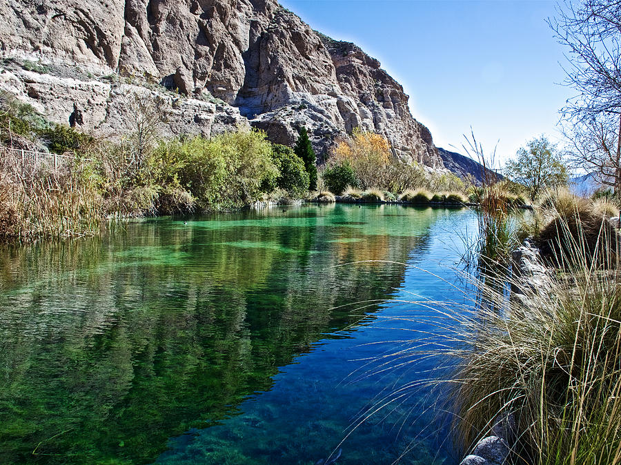 Lower Pond in Whitewater Preserve Wildlife Refuge near Palm Springs