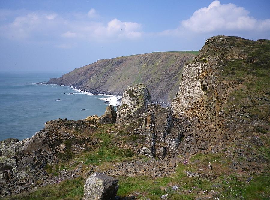 Lower Sharpnose Point From Steeple Point Duckpool Cornwall Photograph by Richard Brookes