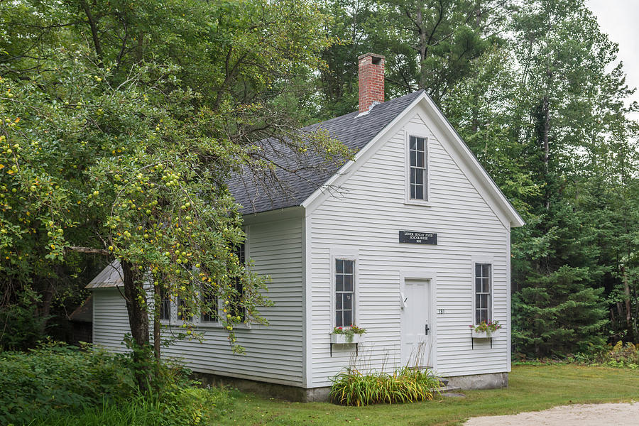 Lower Sunday River Schoolhouse Photograph by Guy Whiteley