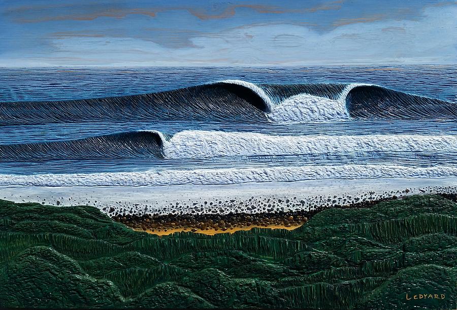 Lower Trestles  Painting by Nathan Ledyard