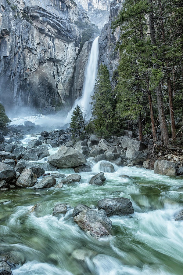 Lower Yosemite Falls Photograph by Belinda Greb