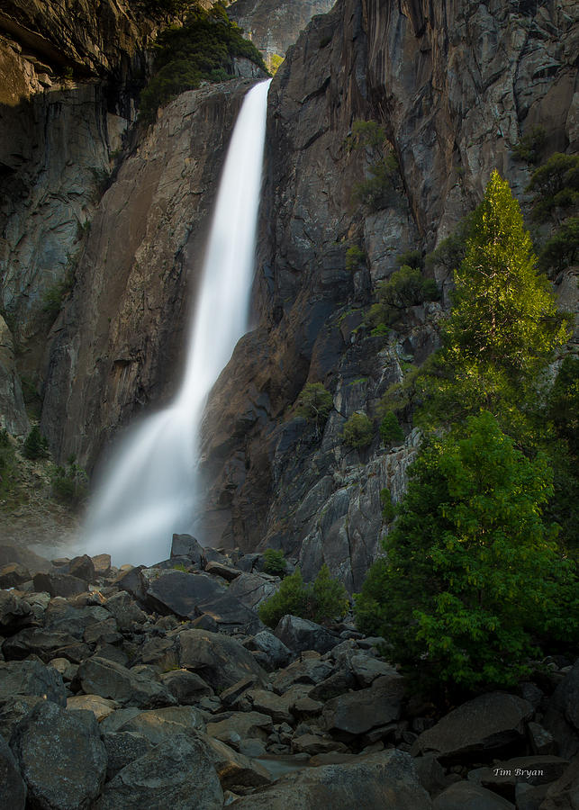Yosemite National Park Photograph - Lower Yosemite Falls by Tim Bryan