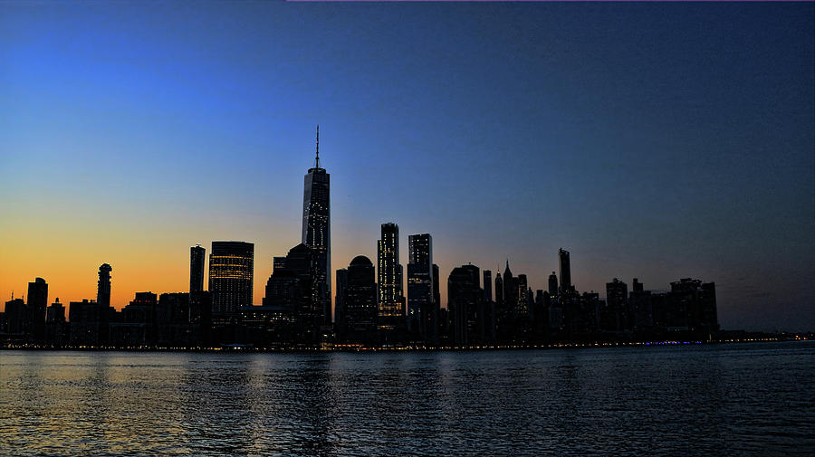 Lower Manhattan at Sunrise Photograph by Allen Beatty