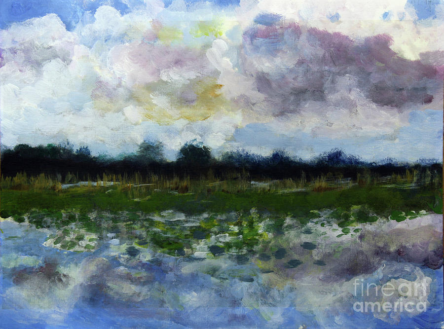 Loxahatchee Reflections Painting by Donna Walsh