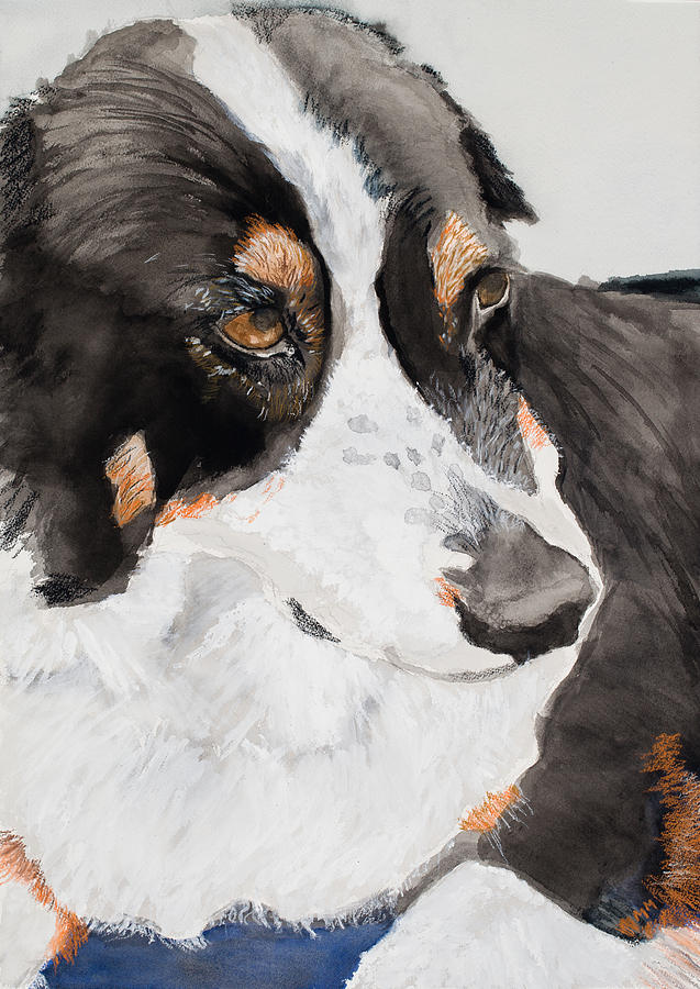 Animal Painting - Loyal Companion by Marcella Morse