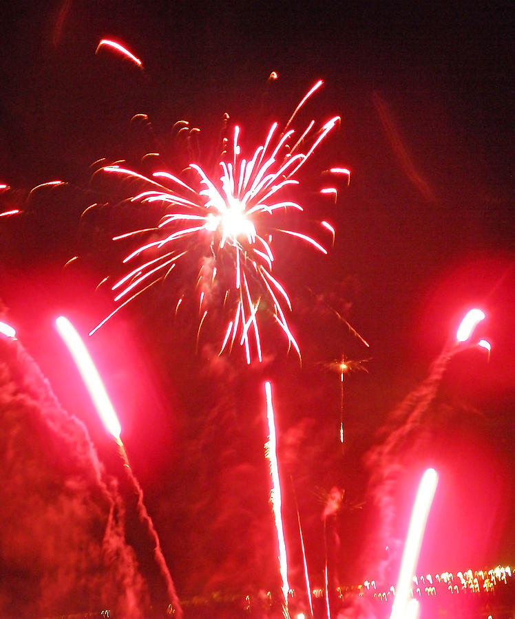 Luau Fireworks I Photograph by Elizabeth Hoskinson