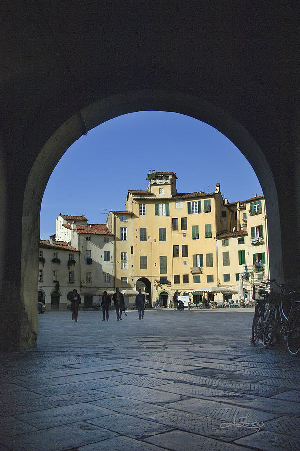 Lucca Piazza Photograph by Jill Love