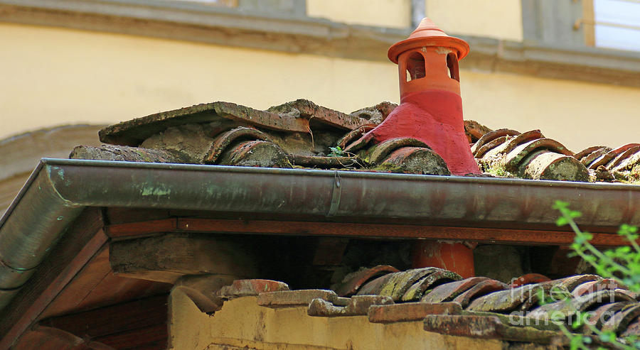 Lucca Roof Vent  0784 Photograph by Jack Schultz