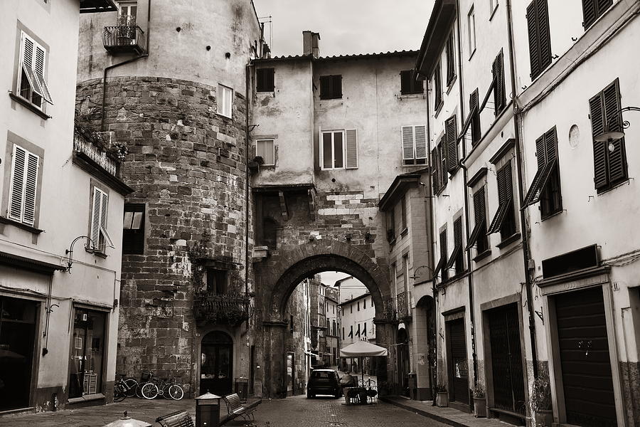 Lucca street archway Photograph by Songquan Deng