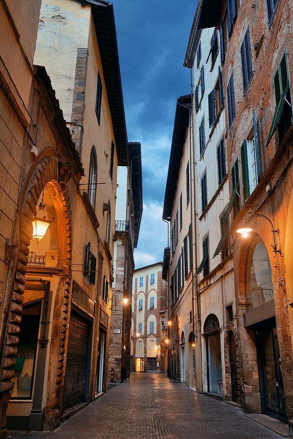 Lucca street morning Photograph by Songquan Deng