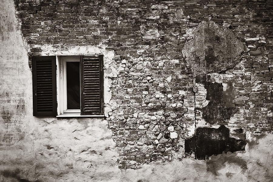Lucca window brick Photograph by Songquan Deng