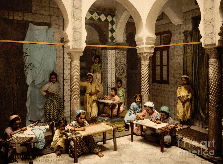 Luce Ben Aben School of Arab Embroidery Painting by Celestial Images