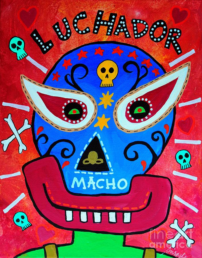Luchador Painting