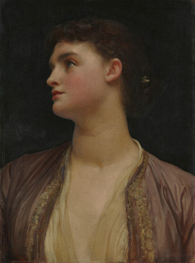 Lucia Painting by Frederic Leighton