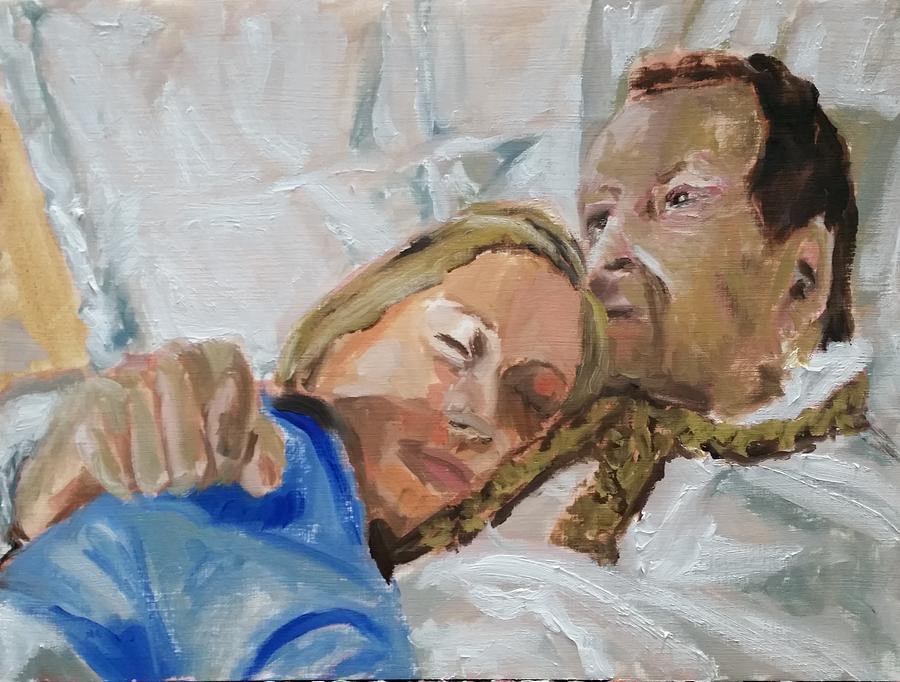 Lucian and Kate I Painting by Bachmors Artist