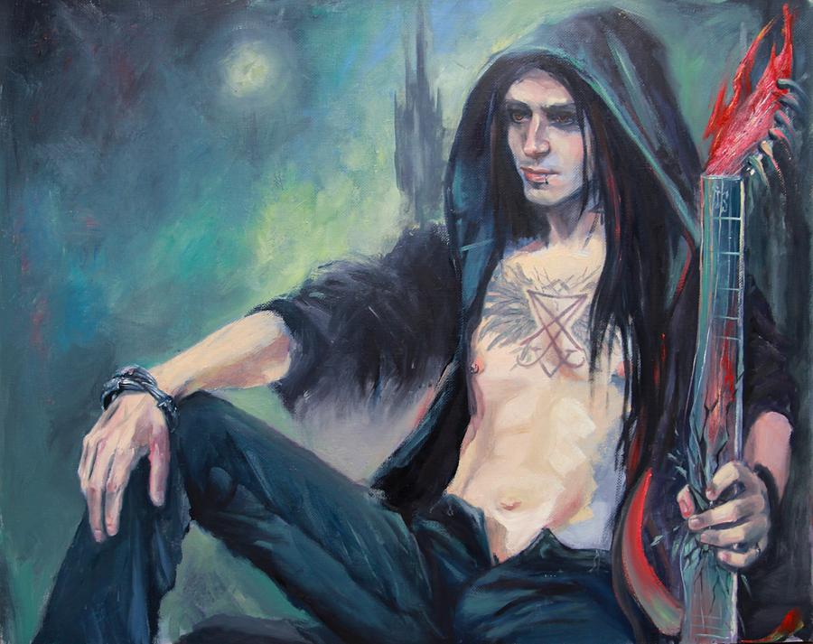 Lucifer Painting by Irina Sergeyeva