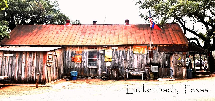 Luckenbach General Store With Name Photograph