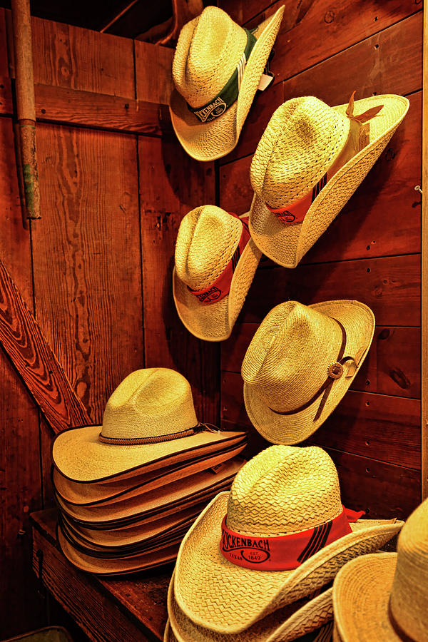 Luckenbach Hats Photograph by Judy Vincent