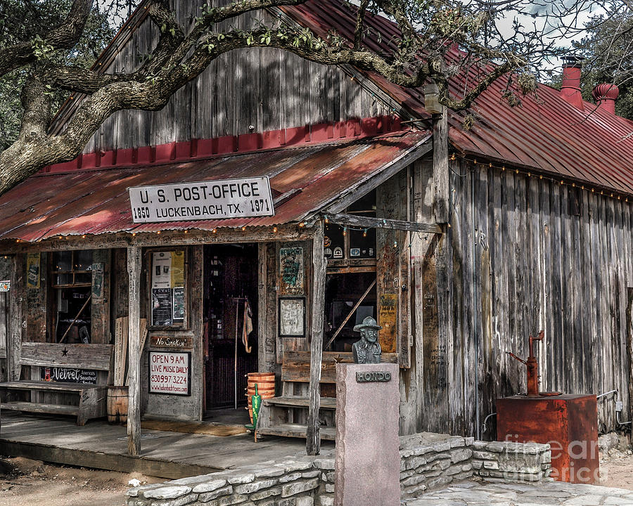 Luckenbach Post Office Photograph by David Meznarich