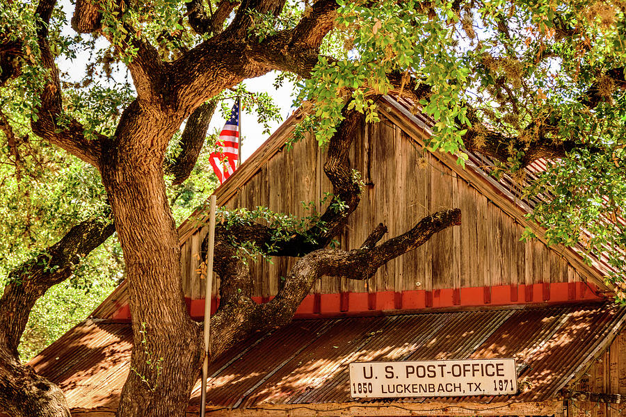Luckenbach Texas Post Office Photograph by Debra Martz