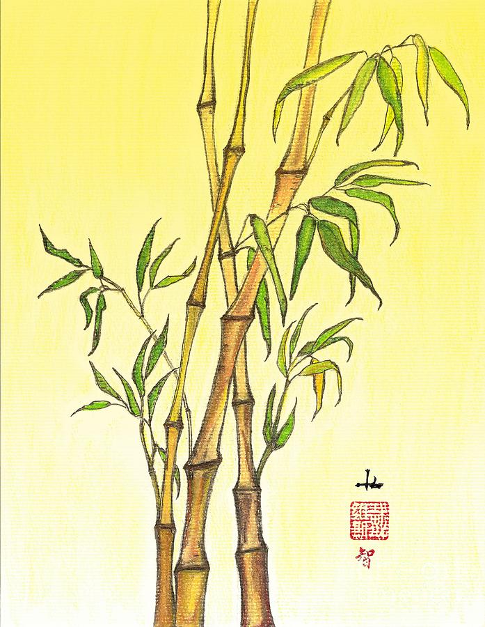 Nature Mixed Media - Lucky Bamboo 1 by Victoria Davis